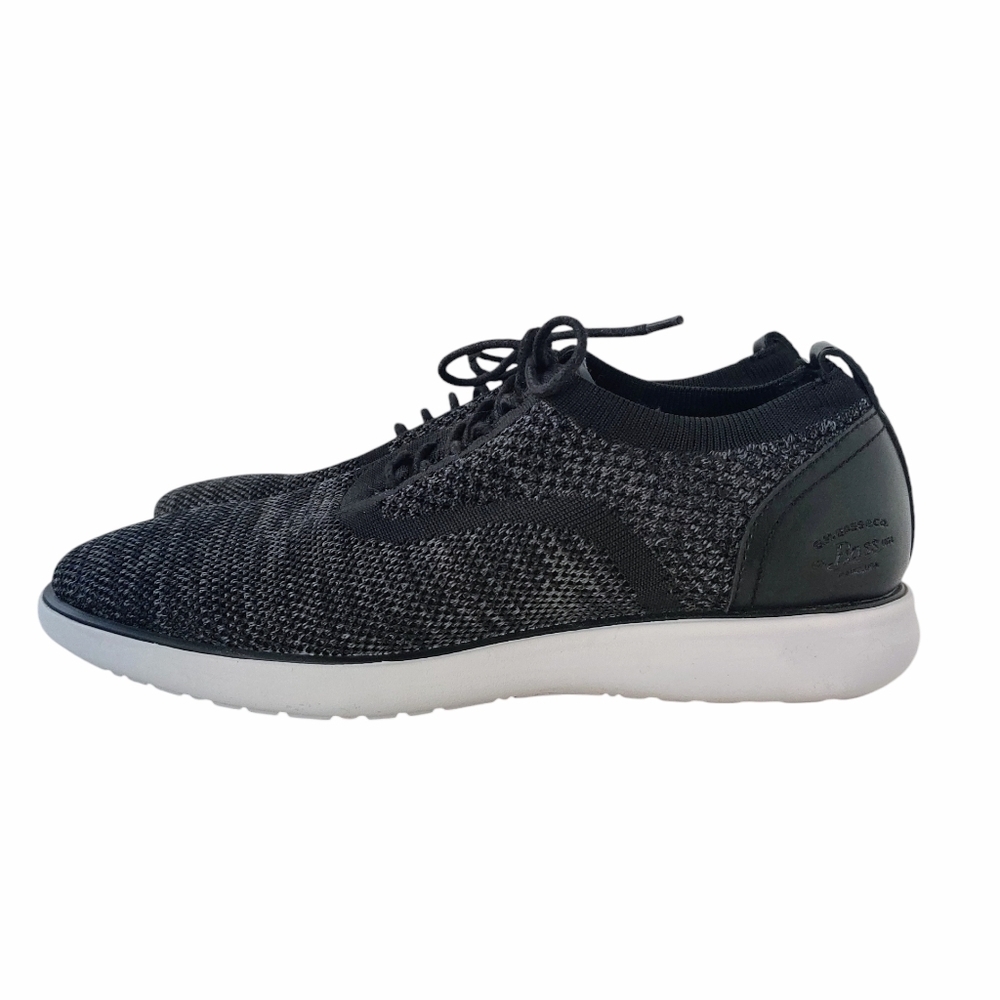 G.H. BASS & CO Connor 2 Tone KT Oxford 9 Casual Black Gray Knit Shoes Men's
